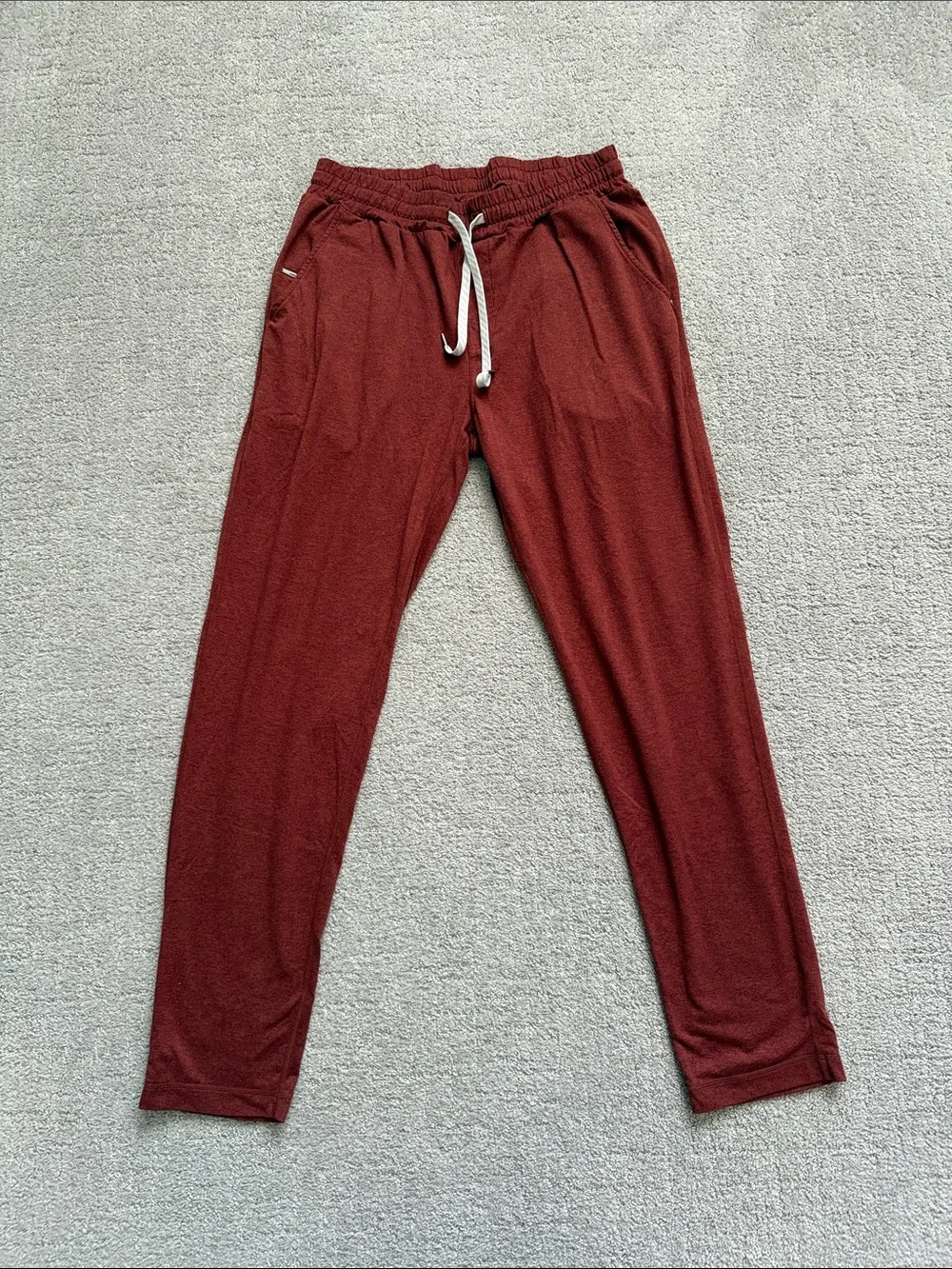 Vuori Men's Ponto Joggers in Red Clay Heather - Large